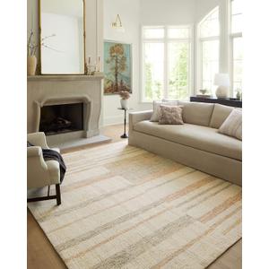 Loloi Chris Loves Julia Chris Collection CHR-04 Natural/Multi 7'-9'' x 9'-9'', .50" Pile Height, Area Rug