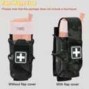 Tourniquet Pouch with Molle Clip,SABADO Tourniquet Holder Removeable Flap Cover,TQ Pouch for Duty Belt and Tactical Vest (MCBK)