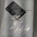 DONREN Pure White Balloon Shades Room Darkening Kitchen Window Curtain - Adjustable Thermal Insulated Tie Up Curtain Panel for Bathroom (34 W x 45 inches Long,1 Panel)