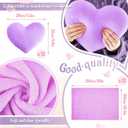 Fanfanwin 48 Pcs/6 Set Sleepover Party Supplies, Purple, Solid Color
