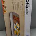 bella 12" x 22" Electric Griddle with EverGood Ceramic Nonstick Coating, Removable Temperature Probe, Dishwasher-Safe Drip Tray & Cool Touch Handles, Cook up to 15 Eggs, 1500 Watt, Oatmilk