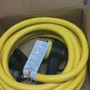 YOMILINK 25 Feet 50 Amp RV/Generator Cord, 100% Copper Wire, NEMA 14-50P to SS2-50R Twist Lock, Newly Designed 90Grip Handle, 6/3+8/1 Gauge STW Wire