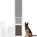 XL Dog Door for Sliding Glass Door, Extra Large Patio Doggy Door Insert for Sliding Door, Height Adjustable from 44" to 84", Flap Width: 14 inch