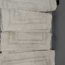 SUPERIOR Cotton Washable Bath Rug with Runner Bundle Set, 3 Piece, Cream, 3PC Set