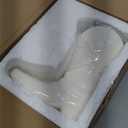 CroBlissful 8.7 Inch Cowgirl Boot Vase for Book Shelf Ceramic Cowboy Decoration Arrangements Nice Western Country Accent Vase Unique Boot Planter for Modern Aesthetic Room Wedding Decor (White)