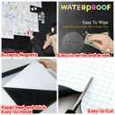 MOOJOU Jumbo Magnetic Chalkboard 75x40 Inch – Peel & Stick for Conference
