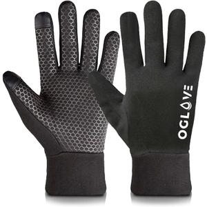 OGLOVE Waterproof Thermal Sports Gloves, Touchscreen Sensitive Field Gloves for Football, Soccer, Rugby, Mountain Biking, Cycling, Fishing and More (Adult Medium)