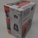 BLACK+DECKER 10-Speed Countertop Blender, BL2010BP, 6-Cup Plastic Jar, Dishwasher-Safe, Stainless Steel, Suction Feet