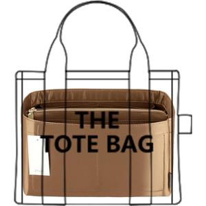 Purse Organizer Insert For Handbags, Purse Organizer With Zipper, Neverfull Organizer, Bag Organizer For Speedy Neverfull ONTHEGO Tote, Handbag and More (Silky Brown, Slender Large)