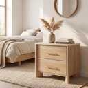 Nightstand with 2 Drawers ,Marble Top Night Stand,23.6” Bedside Table