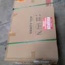 36 in. W x 22 in. D Vanity Top, Engineered Stone Vanity Top with Sink in Venice White, Rectangular Right Offset Sink Top, 8 in. Faucet Hole Spacing and Backsplash Bathroom Sink Top