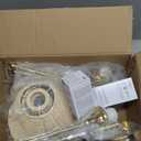 Gold Dimmable Plug in Wall Sconces Set of 2 with Swing Arm, Hand Woven Rattan Wall Sonce Light Fixture, Vintage Bedside Wall Mounted Lamp for Bedroom Living Room Home Office