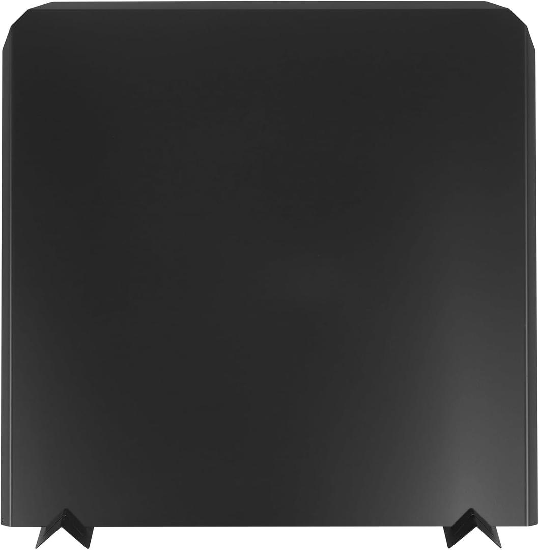 Firebacks for Fireplace-Stainless Steel Fireback with Adjustable Feet, 27" x 27" Fireplace Heat Reflector, Fireplace Back Plates, Painted Black Heat-Resistant Material for Wall Protection