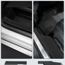 Floor Mats & Cargo Liner for GMC Acadia 2024 2025 2026 (Only 7 Seats) All Weather TPE Set, Door Sill Protectors, 2nd-Row Seat Back Protectors & 3rd Row Backrest Mat Black Accessories