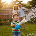 ArtCreativity Bubble Leaf Blower with 3 Refill Solutions, Outdoor Bubble Toys for Toddlers 1-3, 2 Year Old Boy Birthday Gift, Christmas Toddler Toys for Boys, Bubble Machine for Kids