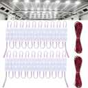 120 Led Van Interior Light Kits, 12V Led Light Strip, Cargo Van Accessories, Ceiling Work Lights Kit, Enclosed Trailer Lights for Truck Vans RV Boats Caravans, 40 Modules(White)