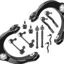 Front Upper Control Arms w/Ball Joints Suspension Kit for 2011-2015 Dodge Durango, 2014-2015 Jeep Cherokee, 2012-2015 Jeep Grand Cherokee (12PCs)