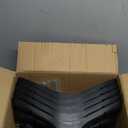 Plastic Extra Wide Suit Hangers, Pack of 15, Width: 17.7",Notched Shoulders & Metal Hooks, Black