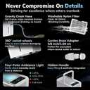 AEOCKY 50 Pint/Day Compressor Dehumidifier, 3500Sq.Ft for Basement, Home, Bedroom, Bathroom, with Drain Hose, Intelligent Humidistat, Quiet