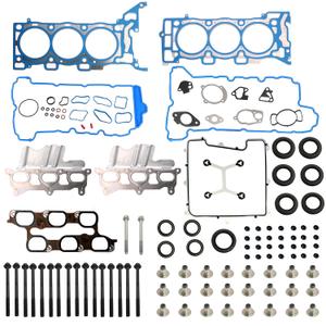 Head Gasket Set with Bolts, 3.6L fits for Buick Enclave, fits for Chevy Traverse, fits for GMC Arcadia, fits for Saturn Outlook 3.6L V6 DOHC 24v 2009-2016#HS26376PT-5, ES72274(110pcs)