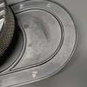 15" Oval Partial Finned Aluminum Air Cleaner Assembly Kit, Polished Air Cleaner for Carburetor with Filter Element