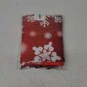 Merry Christmas Red Tablecloth Round 60 Inch, Winter White Snowflakes Polyester Circle Table Cloth Wrinkle Stain Resistant Washable Table Cover for Kitchen Room Party Picnic