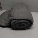 REDCAMP Fleece Sleeping Bag Liner with Hood, Great for Adult Warm or Cold Weather, 87" Long Full Sized Zipper Camping Blanket for Outdoor, Grey