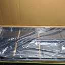 BON AUGURE 5-Tier Ladder Shelf, Industrial Leaning Bookcase, Wood and Metal Ladder Bookshelf for Living Room, Bedroom, Kitchen, Home Office (Grey Oak)