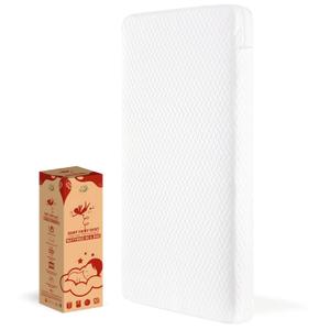 Dream On Me Baby Mattress, Greenguard Gold & JPMA Certified Crib Mattress, Fits All Standard Cribs & Toddler Beds, Waterproof Sleep Surface and Machine Washable Outer Cover