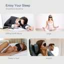 4 x Gentle No Pressure Sleep Mask | Innovational Design No Strap Sleep Eye Mask for Sleeping, Light Blocking Sleeping Mask Blindfold for Travel Yoga Nap, Side-Sleeper