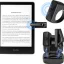 CoBak Remote Control Page Turner for Kindle Paperwhite Ipad Oasis Kobo eReaders, Camera Camcorder Remote Controls, Long-Lasting Page Turner Clicker for Tablets Reading Novels with Charging Case, Black
