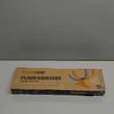 Rubber Floor Squeegee for Concrete Floor, Tile Floor, Metal Aluminium Heavy Duty Garage Shower Floor Squeegee Broom for Removing Water, Commercial Scrubber Mop with Extendable Long Handle (Gray)