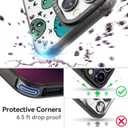 Compatible for iPhone 14 Pro Max Case Cute Aesthetic - Durable Fashion Funny Phone Case - Alien Pattern Print Soft Shockproof Cover 6.7" Black