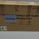 Weatherproof Heated Cat House for Outdoor in Winter, Heated Cat Bed Kitty Shelter with Cat Heating Pad, Insulated & Safe Escape Door, Warm House for Outside Stray Cat (Green, 12.6"x16.5"x16.9")