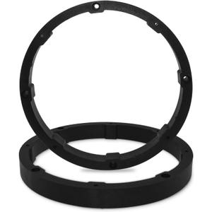2 Pcs 6.5-inch Universal Speaker Spacers, Car Stereo Subwoofer Speaker Ring Mounting Adaptor Bracket for Car Audio/Boats/Trucks/RV (Black)