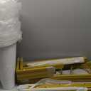 Flower Display Stand 4 Layers with 16 PCS Round Buckets, Flower Stand Metal with Lockable Swivel Wheels, Heavy Duty Moving Flower Rack for Terrace, Garden, Florist Shop, Living Room, Patio