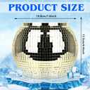 Disco Ball Ice Bucket Beverage Tubs Disco Ball Cup for Parties Large Retro Drink Bucket for Beer Cocktail Wine Champagne Cold Drinks, Disco Party Supplies Bar Cart Decor (Gold)