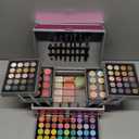 All in One Makeup Gift Set for Women Girls Full Kit, Includes Eyeshadow, Lipstick, Concealer, Highlighter, Eyebrow Powder, Blush, Contour, Lip Liners, Eyeliner, Brushes (Cerise)