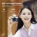 Godox iM20 Camera Flash, 470 mAh Battery, 5 Power Levels, 3s Recycle Times, 440 Full Power Flashes, Mini Flash Compatible with Fuji/Canon/Sony/Nikon//Panasonic/Olympus