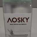 AOSKY Cordless Roller Shades for Windows Light Filtering Shades with 5% Openness Solar Screen Semi Sheer Roller Blinds UV Protection for Office and Home. Easy to Install 50" W x 72" H (White)