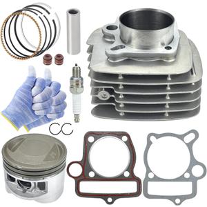 YX140 56mm Cylinder Kit with Piston Ring Gasket Spark Plug,Top End Rebuild Kit for 140cc 150cc 1P56YMJ 1P56FMJ 1P56FMJ-5 W150-5 Engine Dirt Pit Bike ATV,High Performance Engine Kits
