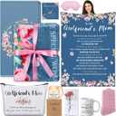 10 Pcs Gifts for Boyfriend's Girlfriend's Mom Future Mother in Law Basket Women Birthday Mothers Day Gift Set Include Blanket Necklace Candle Mug Socks(Girlfriend's Mom)