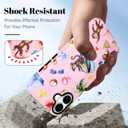 Magnetic for iPhone 16 Case [Compatible with Magsafe] Cute Summer Beach Monkeys Pattern Design, Full Body 2 in 1 Shockproof Scratch Resistant Protective Cover for Women Girl