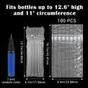100 Packs Wine Bottle Travel Protector Bags with Air Pump, Inflatable Air Column Cushion Wrap for Wine Travel Bags for Wines Bottles Airplane, Safe Shipping & Luggage Packaging Sleeve