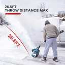 Electric Snow Shovel, 40V | 13-Inch | Cordless Snow Blower, Battery Powered Snow Blower with Directional Plate & Adjustable Front Handle (2 * 20V Battery & Dual Quick Charger Included)