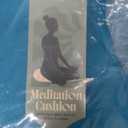 Yoga Meditation Cushion with Washable Cover - Floor Cushion Pillow with Natural Buckwheat Filling - Soft Round Cotton Design for Meditating or Pranayama Exercises (Turquoise)