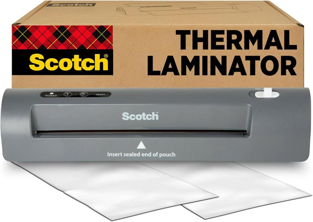 Scotch Thermal Laminator, 2 Roller System for a Professional Finish, Use for Home, Office or School, Suitable for use with Photos (TL901X)