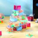 Lenwen 48 Pieces Brain Teaser Puzzles Cubes mini Puzzle Party Favors Goodie Bags Stuffers Games Challenge Decompression for Adults(Cute Style)