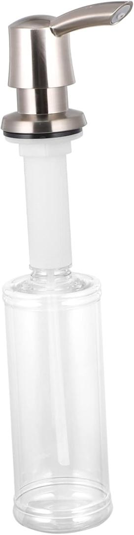 VALICLUD Hand Pressing Soap Dispenser for Kitchen Sink Plastic Lotion Pump Flexible Use for Hand Soap and Liquid Easy to Install Bathroom and Kitchen Accessories Chrome Finish