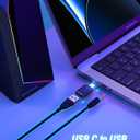LENRUE Computer Speakers, USB/USB-C Powered PC Speakers with Loud Stereo Sound, Headphone-in for Desktop, iMac, MacBook, Laptop, Monitor (USB-C to USB Adapter Included)